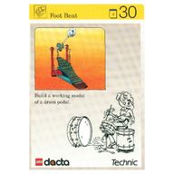 Деталь LEGO Activity Card, Set 9603, Simulation 30 - Foot Beat, Цвет не указан/любой