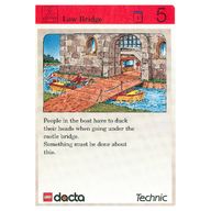 Деталь LEGO Activity Card, Set 9603, Invention 5 - Low Bridge, Цвет не указан/любой