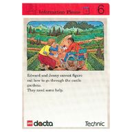 Деталь LEGO Activity Card, Set 9603, Invention 6 - Information Please, Цвет не указан/любой