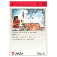 Деталь LEGO Activity Card, Set 9603, Invention 9 - Rain and Cold, Цвет не указан/любой