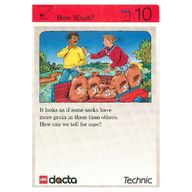 Деталь LEGO Activity Card, Set 9603, Invention 10 - How Much?, Цвет не указан/любой