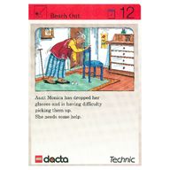 Деталь LEGO Activity Card, Set 9603, Invention 12 - Reach Out, Цвет не указан/любой