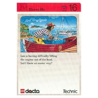 Деталь LEGO Activity Card, Set 9603, Invention 16 - Heave Ho, Цвет не указан/любой