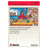 Деталь LEGO Activity Card, Set 9603, Invention 17 - Hand Stamping, Цвет не указан/любой