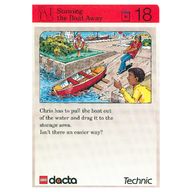 Деталь LEGO Activity Card, Set 9603, Invention 18 - Stowing the Boat Away, Цвет не указан/любой
