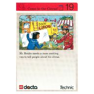 Деталь LEGO Activity Card, Set 9603, Invention 19 - Come to the Circus!, Цвет не указан/любой