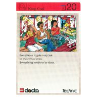 Деталь LEGO Activity Card, Set 9603, Invention 20 - Keep Cool, Цвет не указан/любой