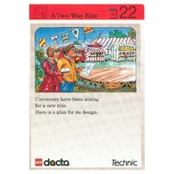 Деталь LEGO Activity Card, Set 9603, Invention 22 - A Two-Way Ride, Цвет не указан/любой