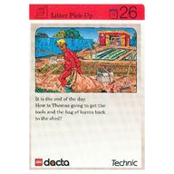 Деталь LEGO Activity Card, Set 9603, Invention 26 - Litter Pick-Up, Цвет не указан/любой