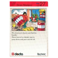 Деталь LEGO Activity Card, Set 9603, Invention 27 - Drum Drudgery, Цвет не указан/любой