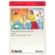 Деталь LEGO Activity Card, Set 9603, Invention 28 - Wet Hands, Цвет не указан/любой
