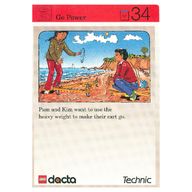 Деталь LEGO Activity Card, Set 9603, Invention 34 - Go Power, Цвет не указан/любой
