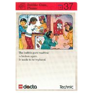 Деталь LEGO Activity Card, Set 9603, Invention 37 - Bubble Gum, Please, Цвет не указан/любой