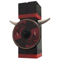 Деталь LEGO Viking Chess Piece Red Rook - Glued, Цвет не указан/любой
