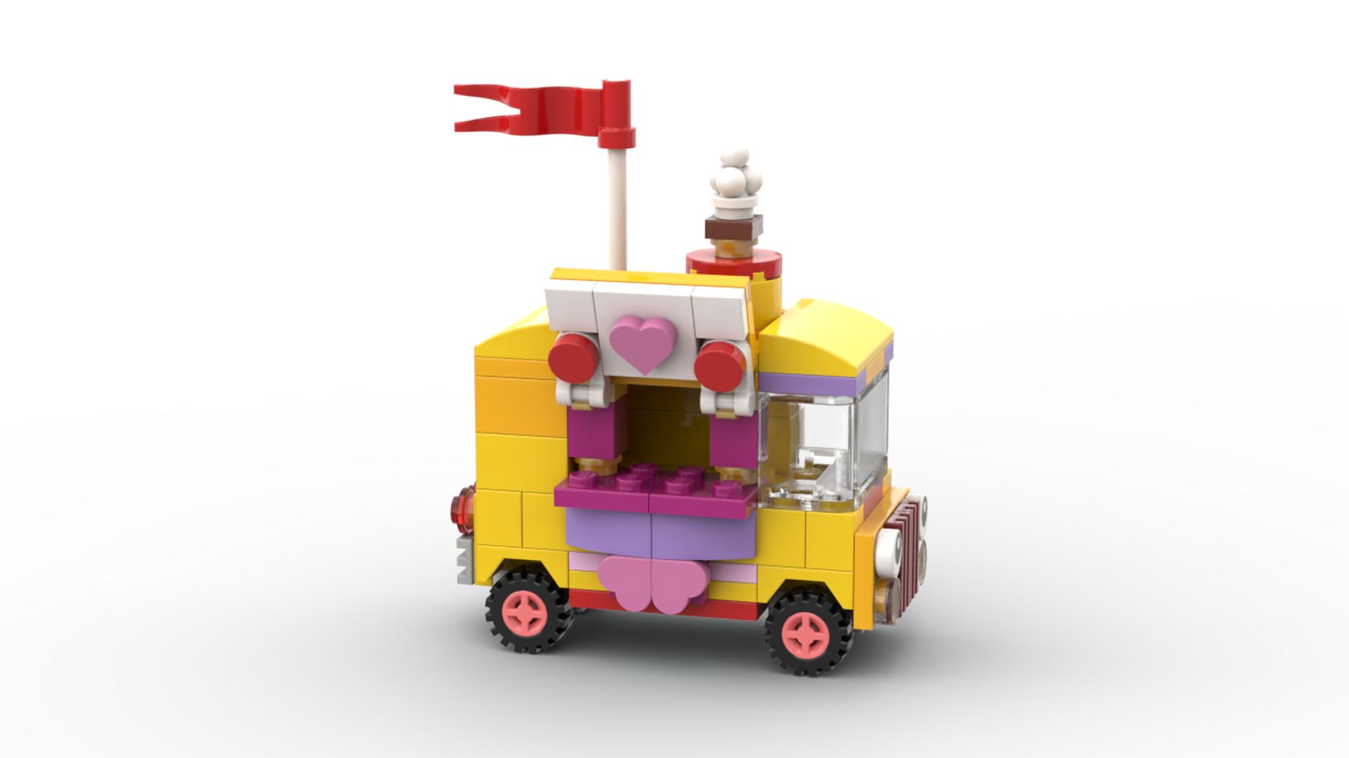 Lego ice cream van instructions on sale