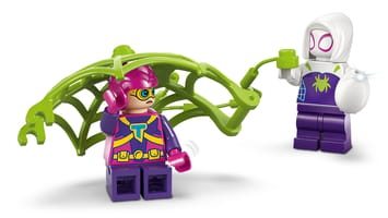 Набор LEGO Битва рапторов Спайди и Гобби в штабе