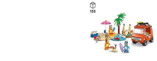 Набор LEGO Bluey’s Beach & Family Car Trip