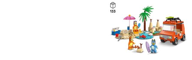 Набор LEGO Bluey’s Beach & Family Car Trip