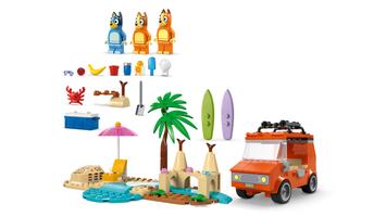 Набор LEGO Bluey’s Beach & Family Car Trip