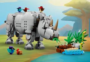 Набор LEGO Wild Animals: Majestic Rhino with Birds