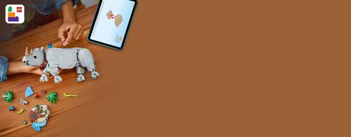 Набор LEGO Wild Animals: Majestic Rhino with Birds