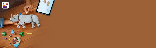 Набор LEGO Wild Animals: Majestic Rhino with Birds