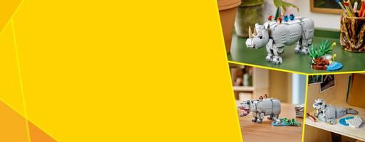 Набор LEGO Wild Animals: Majestic Rhino with Birds