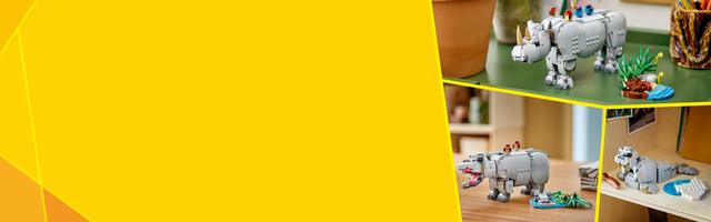 Набор LEGO Wild Animals: Majestic Rhino with Birds