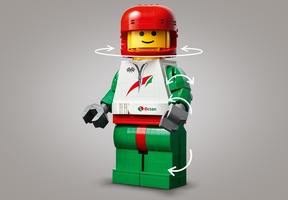Набор LEGO Up-Scaled Racing Driver Minifigure