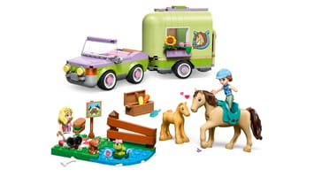 Набор LEGO 42695 Фургон для лошади и жеребенка