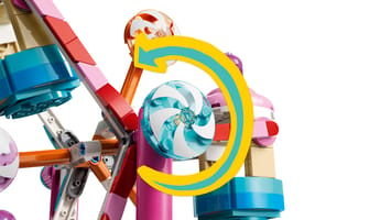Набор LEGO Колесо обозрения с конфетами и кексами