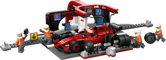 Набор LEGO 60443 F1 Pit Stop & Pit Crew with Ferrari Car