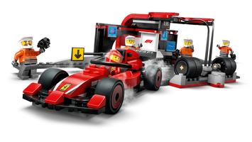 Набор LEGO F1 Pit Stop & Pit Crew with Ferrari Car