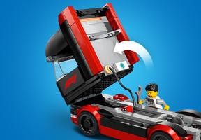 Набор LEGO F1 Truck with RB20 & AMR24 F1 Cars