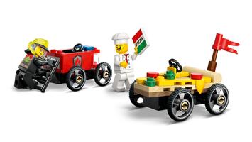 Набор LEGO Pizza vs. Fire Truck Race Car Pack