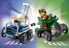 Набор LEGO Airplane vs. Hospital Bed Race Car Pack