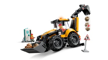 Набор LEGO 60480 Желтый экскаватор-погрузчик
