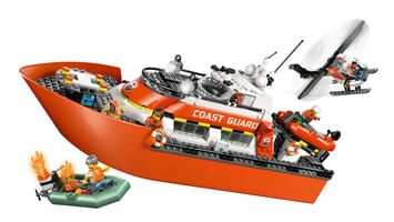 Набор LEGO 60504 Спасательный корабль и вертолет береговой охраны