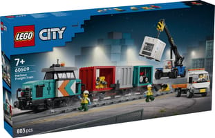 Набор LEGO Портовой грузовой поезд с краном и грузовиком