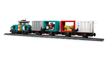 Набор LEGO Портовой грузовой поезд с краном и грузовиком