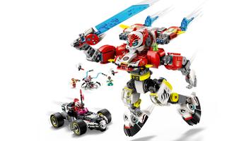 Набор LEGO Cooper's Tiger Mech & Zero's Hot Rod Car