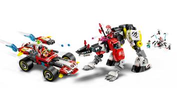 Набор LEGO Cooper's Tiger Mech & Zero's Hot Rod Car