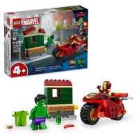 Набор LEGO Iron Man with Bike and The Hulk
