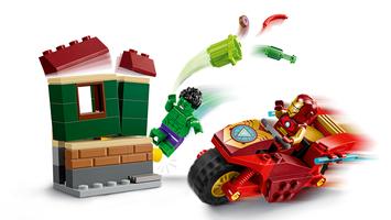 Набор LEGO Iron Man with Bike and The Hulk