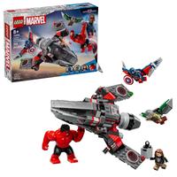 Набор LEGO Captain America vs. Red Hulk Battle