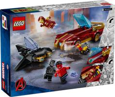 Набор LEGO Iron Man Car & Black Panther vs. Red Hulk