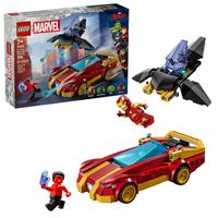 Набор LEGO Iron Man Car & Black Panther vs. Red Hulk