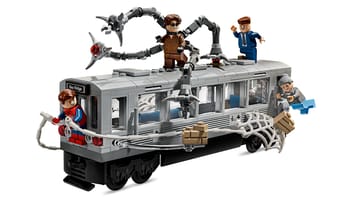 Набор LEGO Человек-паук против Доктора Осьминога на поезде метро