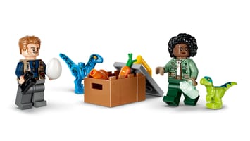 Набор LEGO Спасение велоцираптора, стегозавра и птеранодона