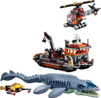 Набор LEGO Нападение мозазавра на корабль